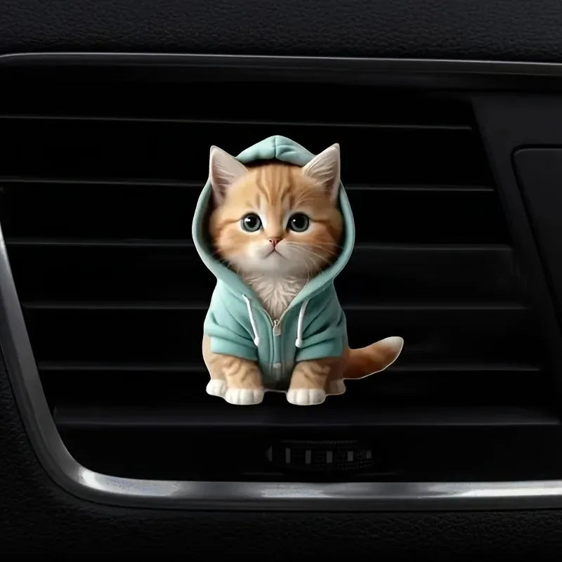 Car Air Outlet Cute Cat Aromatherapy Air Freshener Automotive Elegant Deodorant Fresh Accessories Long-lasting Interior
