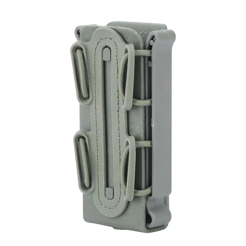 Tactical 9mm Single Magazine Pouch with Molle Clip Quick Release for P226 Glock 17 19 Beretta M9 PX4 Fastmag Holder Hunting Gear