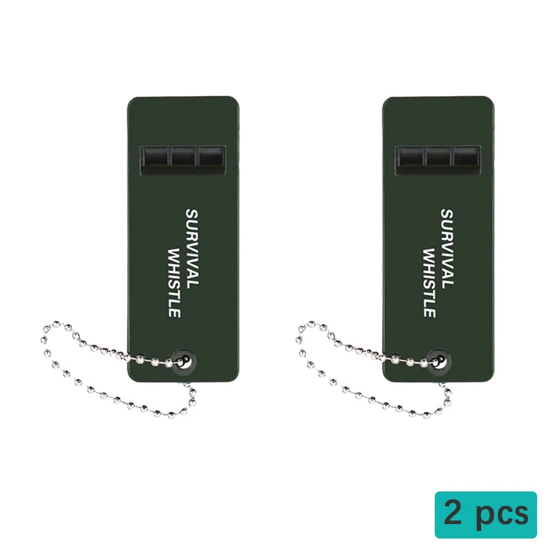 High Decibel 3-Frequency Whistle Outdoor Emergency Survival Whistle for Camping, Hiking, Hunting, Survival Whistle Gear