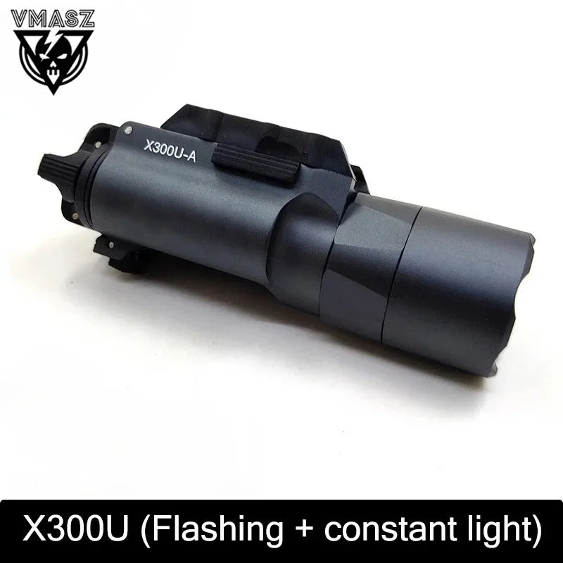 Tactical Surefire X300u X300 Pistol Scout Light High Quality Metal Flashlight Outdoor Tactical Gear Strobe Rifle Hunting