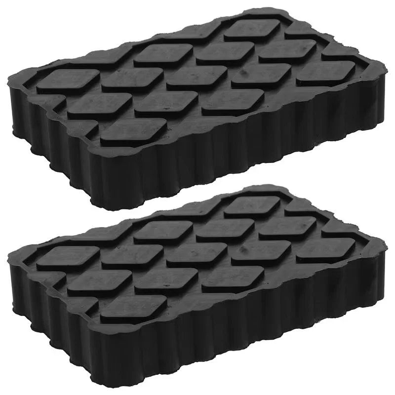 2Pcs Car Jack Rubber Pad Lift Blocks Height Increasing Protective Pad Automotive Camper Stabilizer Jack Pads Car Accessories