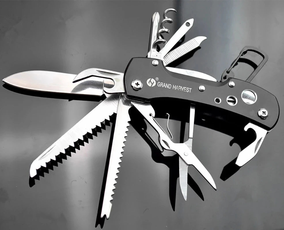 11 In 1 Multitool Knife Folding Gear Knife Swiss Survive Pocket Hunting Outdoor Camping Survival Multifunctional Folding Knife
