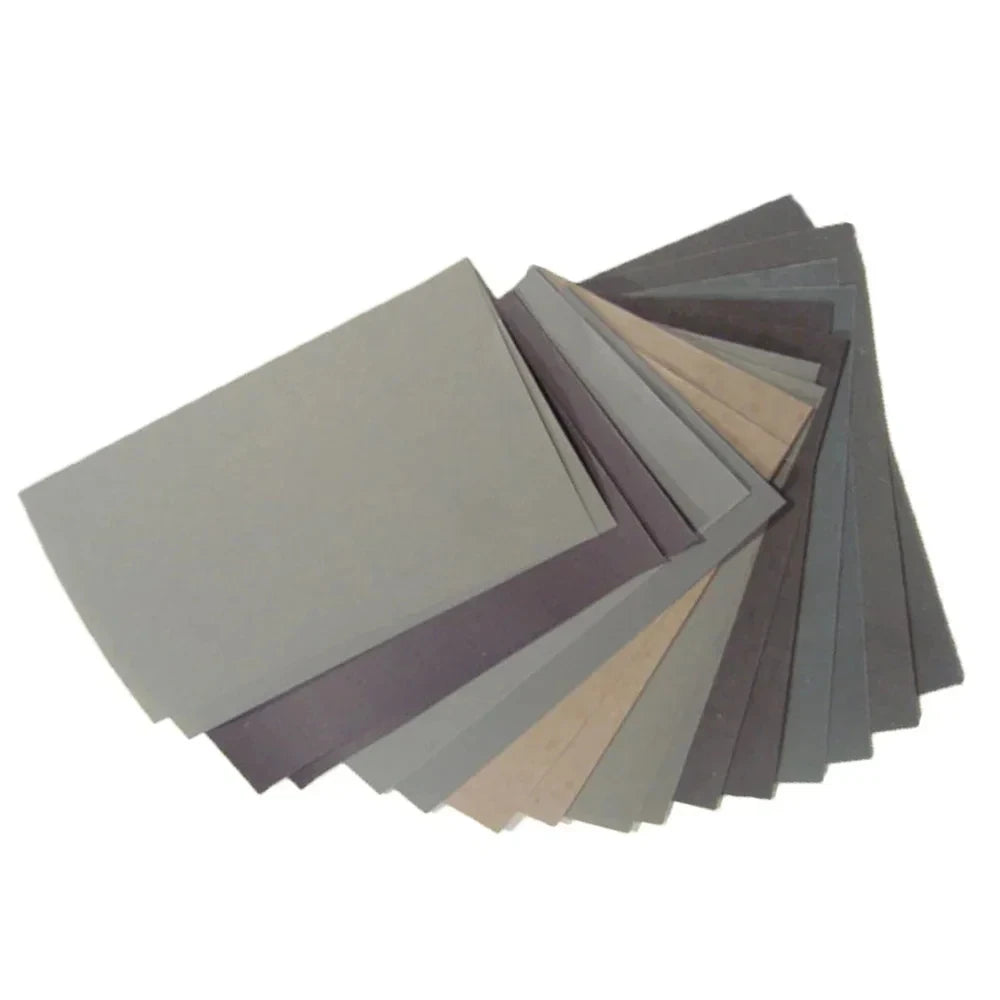 15Pcs/Set Automotive Sandpaper 400 600 3000 800 1000 1200 1500 2000 2500 Grit Sand Paper Water/Dry Sanding Paper Abrasive Tools