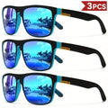 1/3/4PCS Men Classical Square Sports Sunglasses Lightweight PC Frame UV400 for Driving Fishing Cycling Unisex Durability