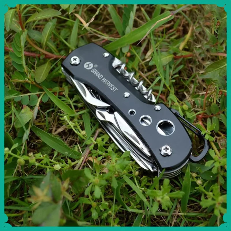 11 In 1 Multitool Knife Folding Gear Knife Swiss Survive Pocket Hunting Outdoor Camping Survival Multifunctional Folding Knife