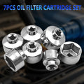 7-piece oil filter socket wrench set, 24mm to 38mm for Mercedes-Benz, BMW, VW, Audi, Boston and more