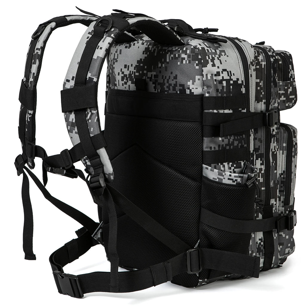 45L Molle Tactical Backpack Bag Hunting MOLLE Backpack GYM For Men EDC Outdoor Hiking Survival Rucksack Witch Bottle Holder