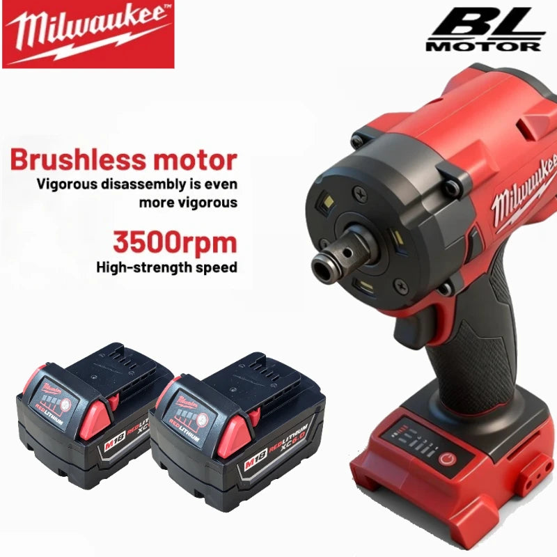 FIW212 Impact wrench Milwaukee Origina  18V 12Ah Lithium Ion Battery 21700 15-Cells, Compatible Milwaukee Cordless Power Tools