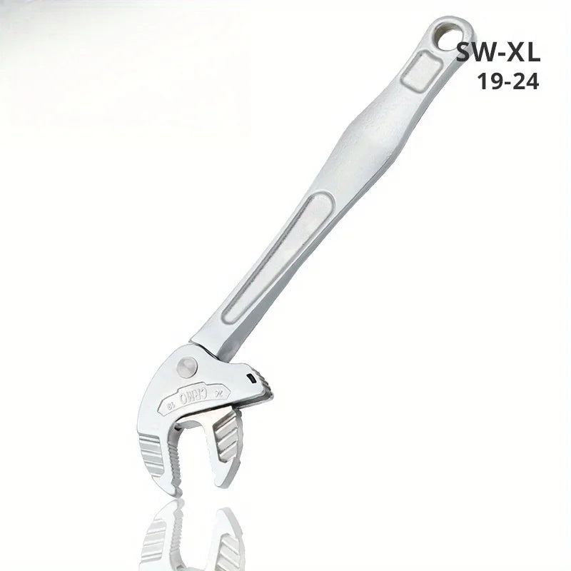 Multifunctional Heavy-Duty Crab Claw Wrench Adjustable Ratchet Wide Jaw Self-Locking Wrench for Home Automotive Pipe Manufacture