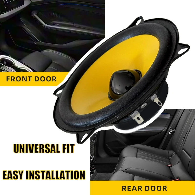 2PCS 4/5/6 Inch Car Coaxial Speakers HiFi Car Door Subwoofer Universal Automotive Audio Music Full Range Truck Stereo Speaker