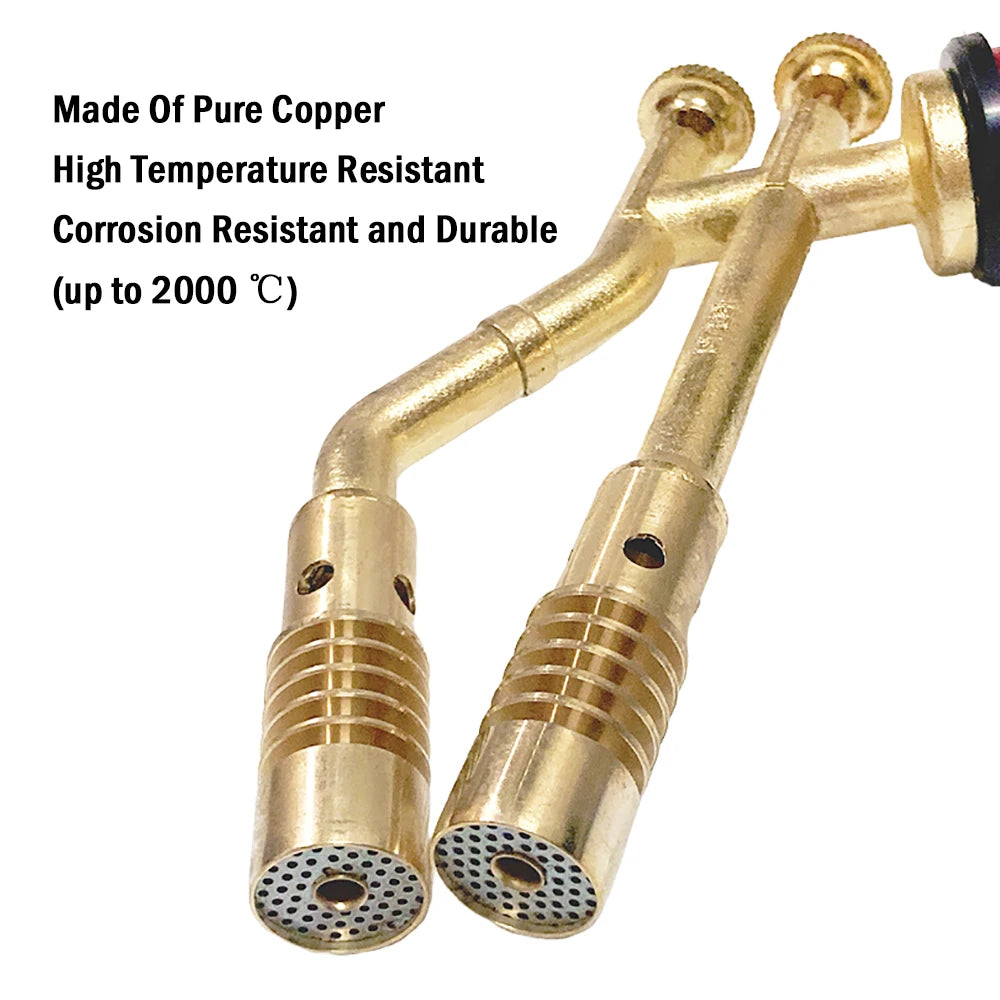 High Quality Torch Head Pipe Welding Gas Torch Temperature 1300° Flamethrower Outdoor Camping Barbecue Portable Solder Heat Gun