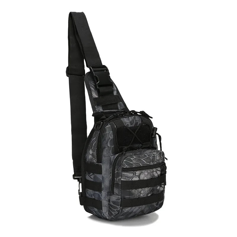 Multifunctional Tactical Sling Backpack Hiking Sports Molle Camping Hunting Fishing Portable Bag Multi-pocket Crossbody Bag