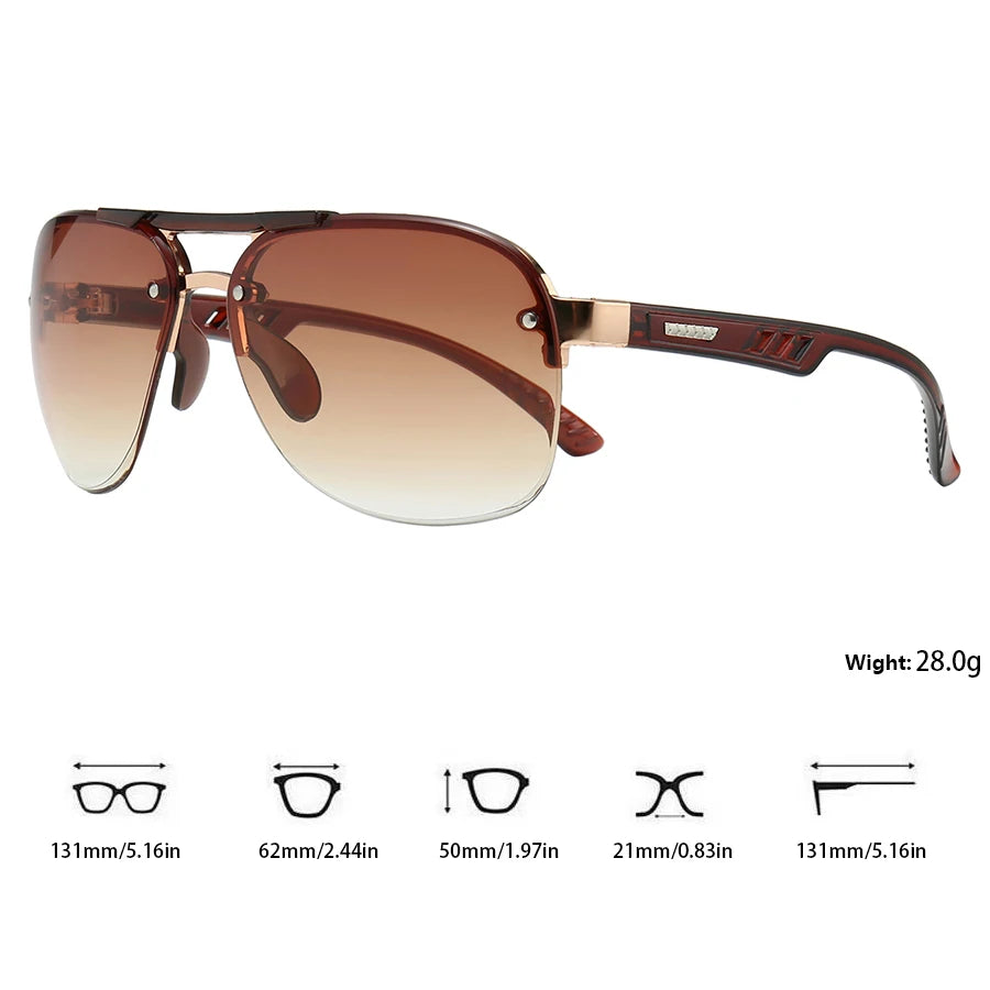 Fashion Vintage Gradient Aviator Sunglasses Men Women Fishing Driving Man Luxury Brand Designer Sun Glasses Retro Eyewear