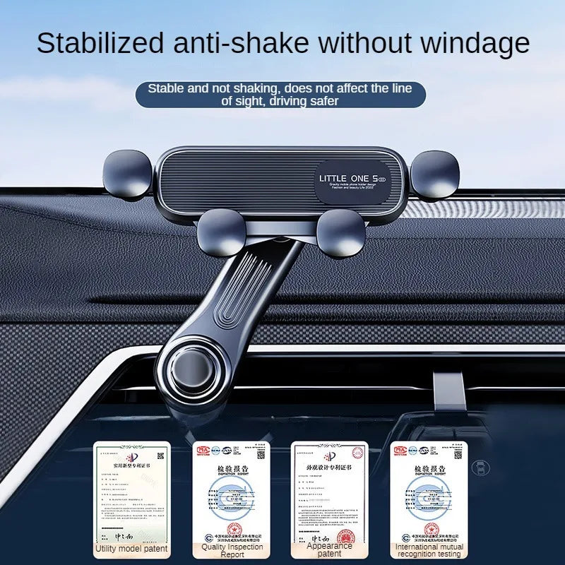 Universal Gravity Car Phone Holder Air Vent Mount Mobile Support for iPhone 13/12 Xiaomi - Automotive GPS Stand