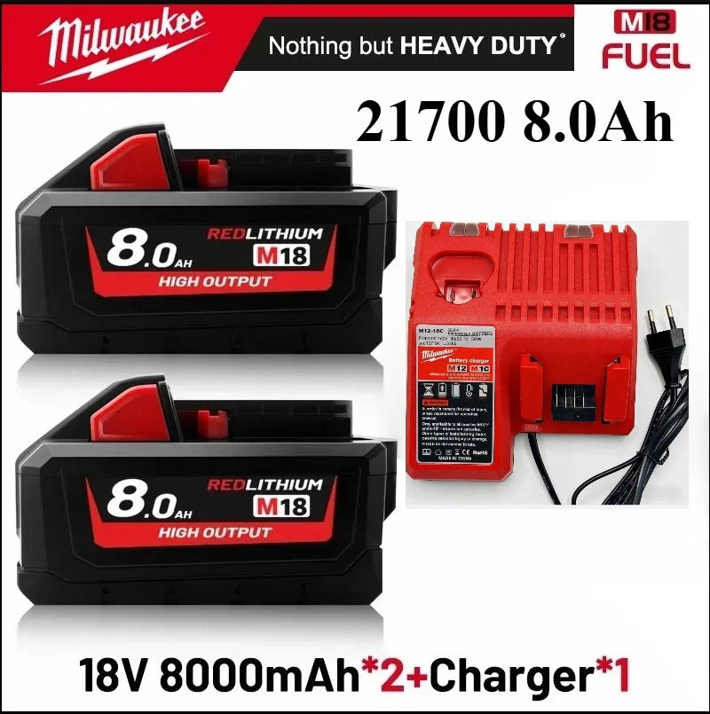 FIW212 Impact wrench Milwaukee Origina  18V 12Ah Lithium Ion Battery 21700 15-Cells, Compatible Milwaukee Cordless Power Tools