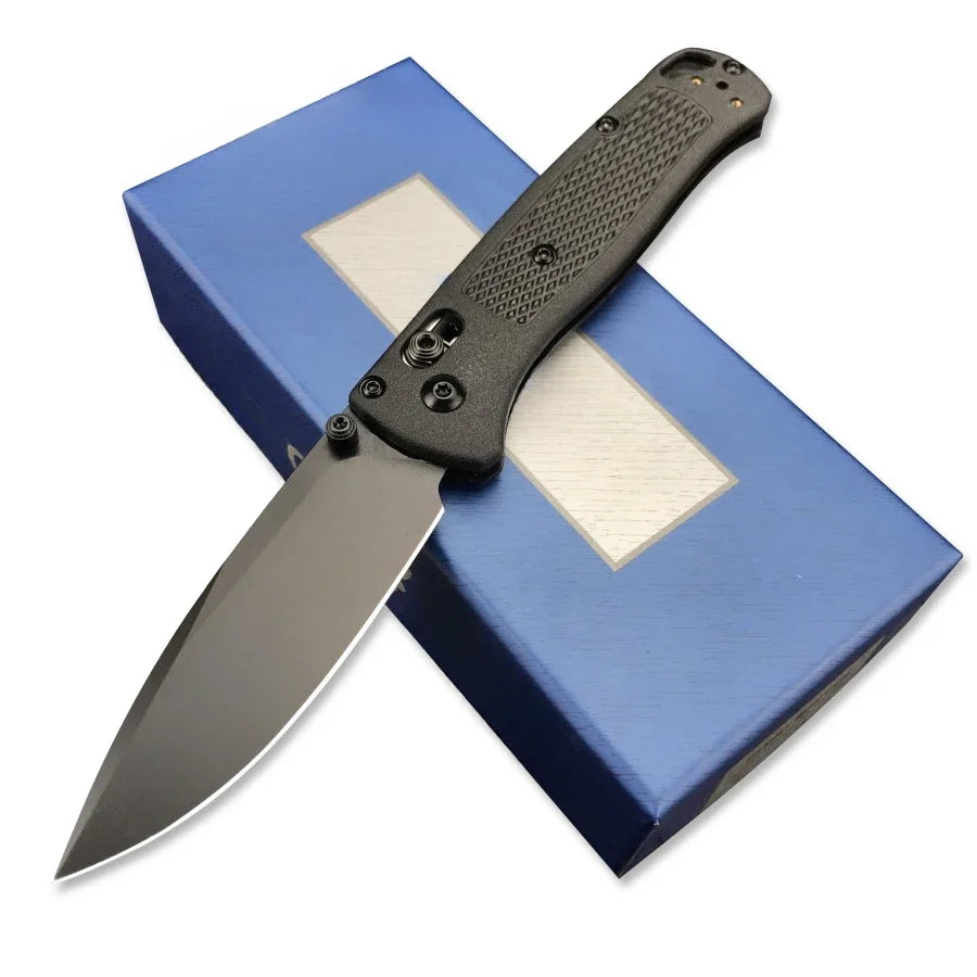Daily Carry EDC Pocket Knife BM535 CPM20CV Blade Nylon Fiber Handle Essential Emergency Tools for Hiking Adventures Self-defense