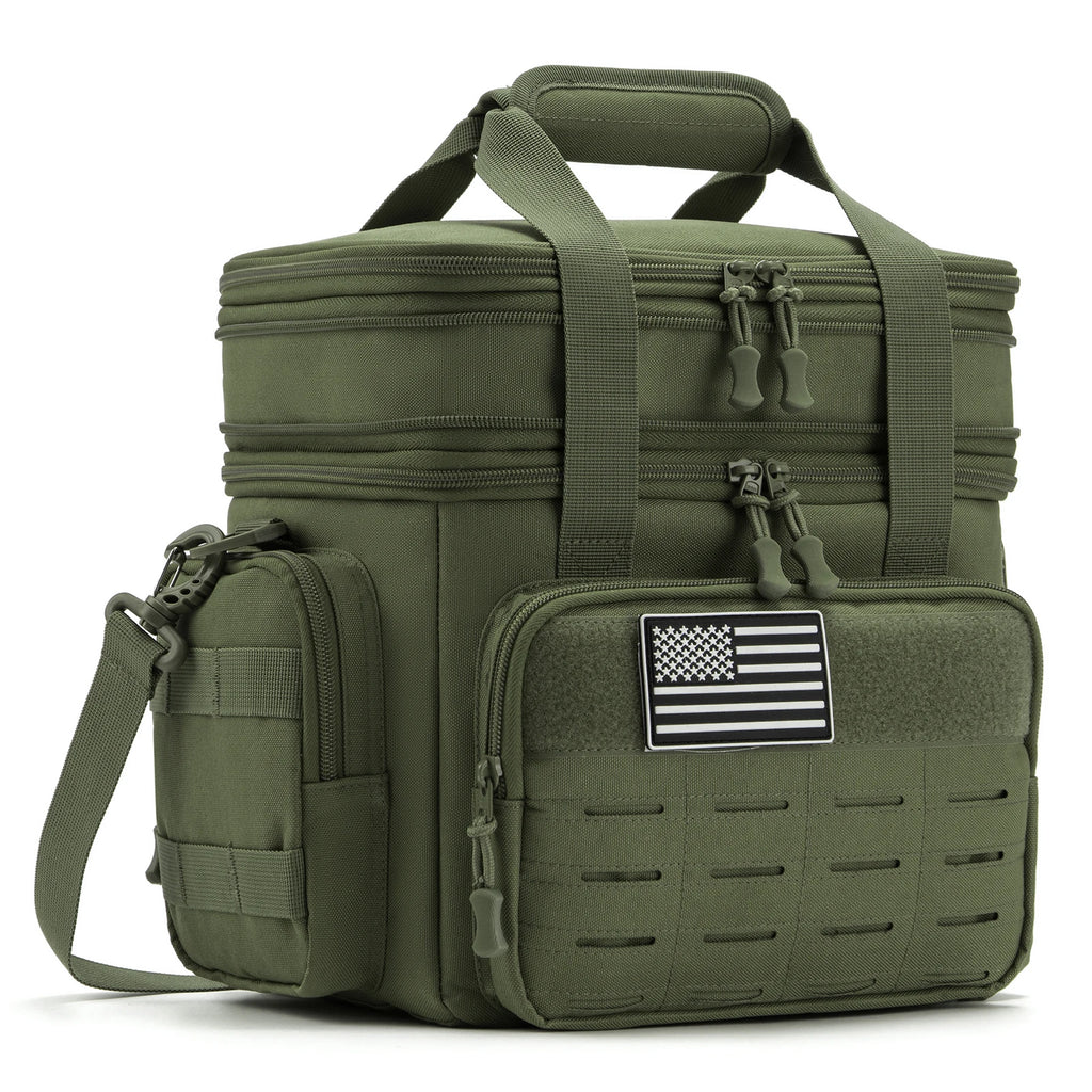 Tactical Lunch Bag for mens heavy duty lunch box Leakproof insulated Durable Thermal Cooler Bag Adult Meal Camping Picnic Pail