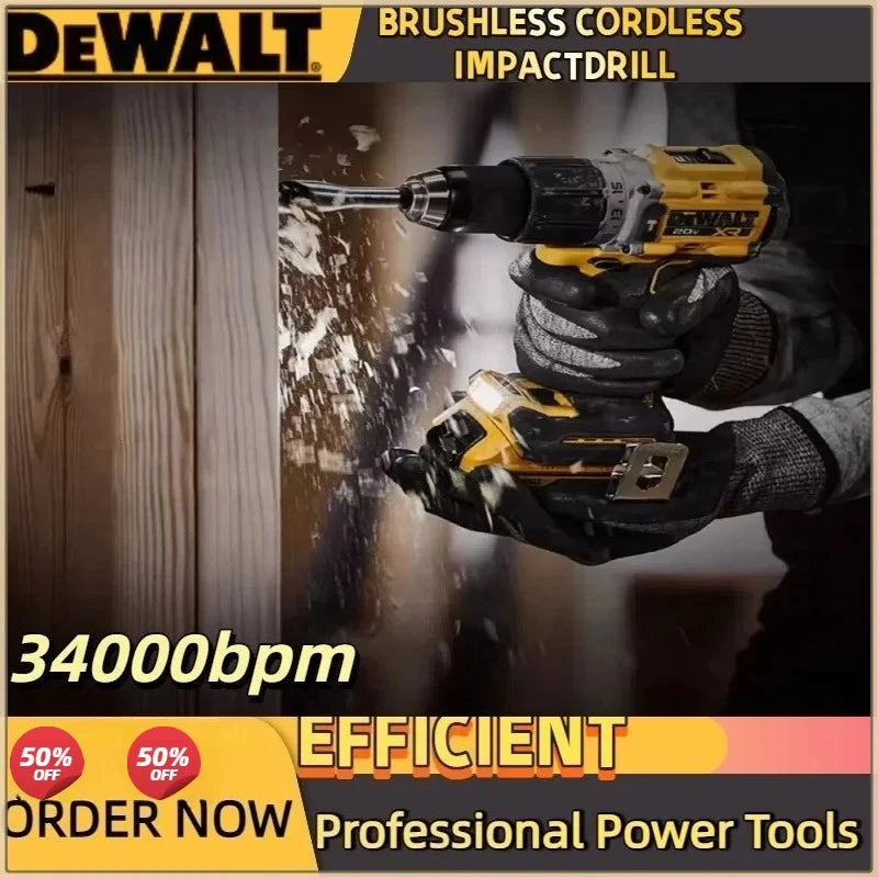 DEWALT 2000RPM DCD800  Cordless Impact Drill  3/8 Inch Brushless Electric Screwdriver Lithium Electric Tool For DEWALT Battery
