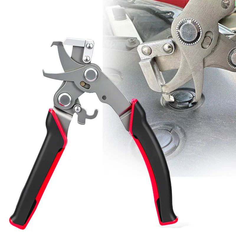 Stainless Steel Car Clip Pliers Automotive Snap Pliers Fastener Remover for Mechanics DIY Garage Workshop Users