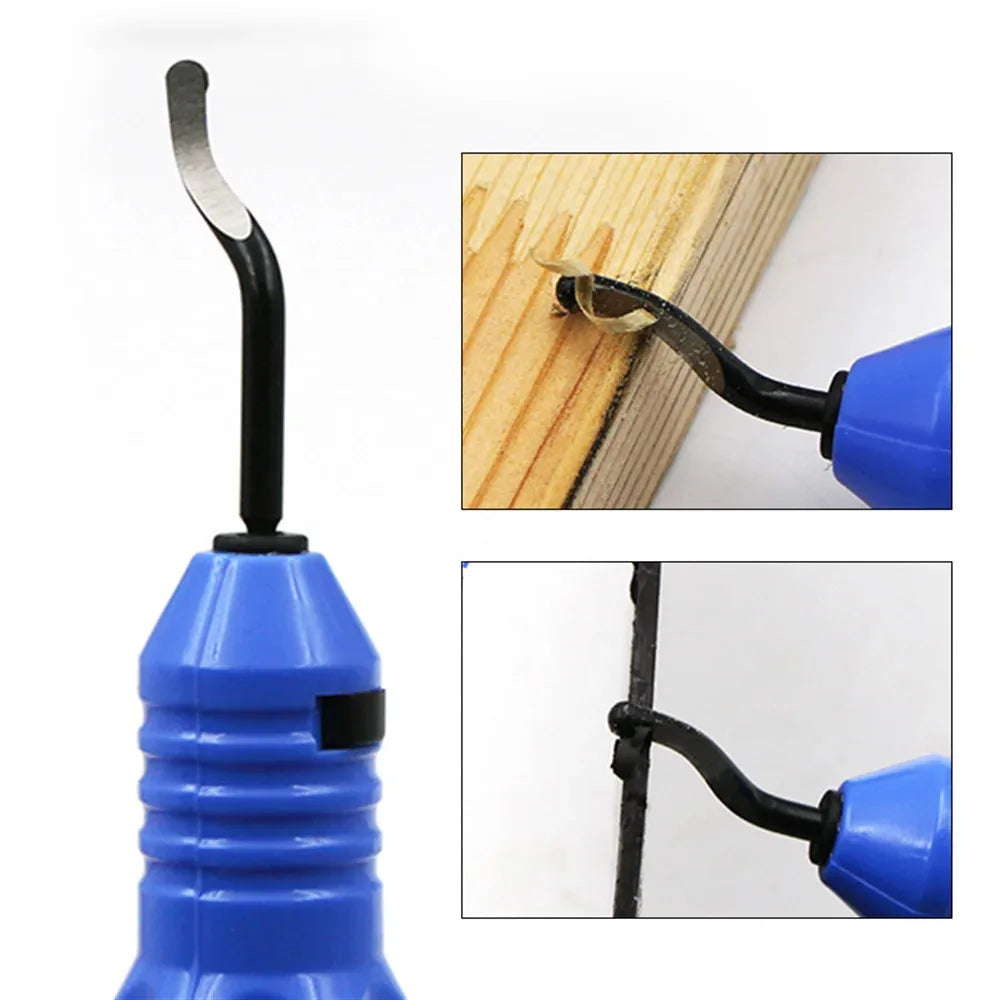 Blades High-Speed Steel Deburring Tool Set for Metal Resin 3D Printed Plastic Edges PVC Copper Pipes - 360 Degree Rotary Head