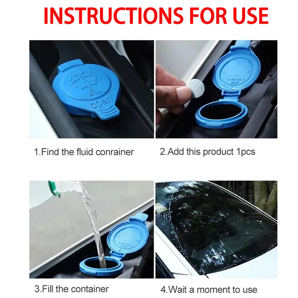 Car Window Windshield Wiper Glass Washer Auto Solid Cleaning Tablets Automotive Effervescent Tabletscar Cleaner Wiper Cleaner