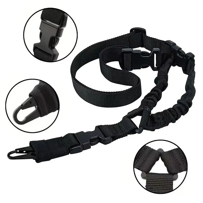 Outdoor Single Point Tactical Harness CS Tactical Gun Rope Diagonal Safety Rope Tactical Camouflage Belt For Men and Women