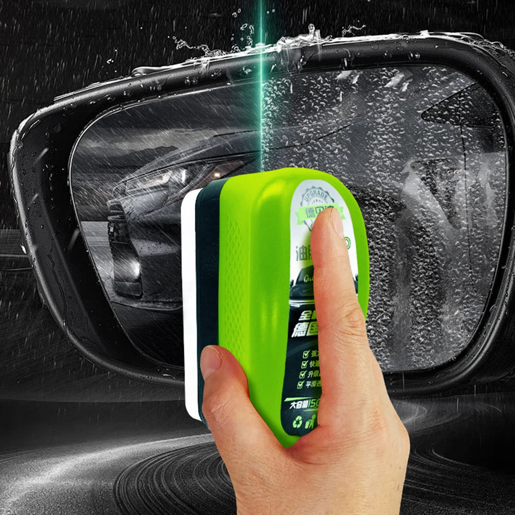 1/2/3pcs Automotive Car Oil Film Cleaning Brush,150ml Glass Oil Film Remover for Car Window,Windshield Brush For Car Care