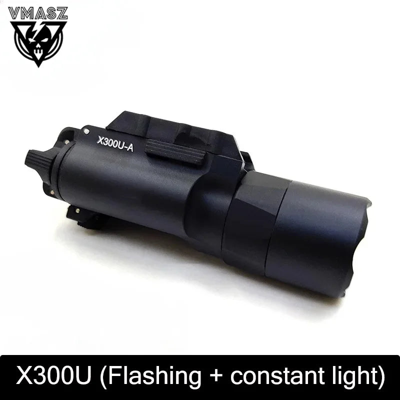Tactical Surefire X300u X300 Pistol Scout Light High Quality Metal Flashlight Outdoor Tactical Gear Strobe Rifle Hunting