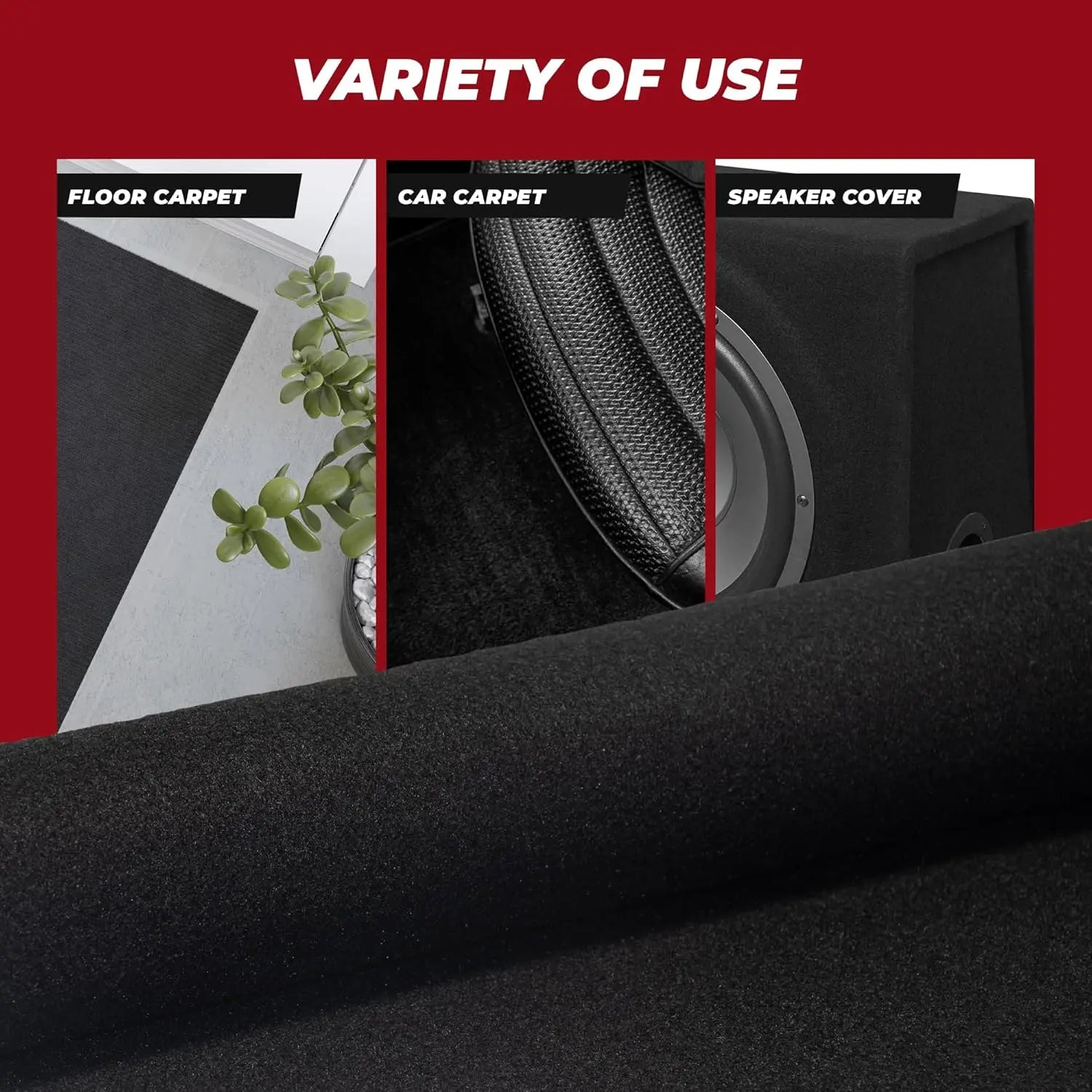 Car Carpet Felt Fabric Roll Floor Liner Underfelt for RV Truck Van Boat Interior Mat Sound Insulation DIY Upholstery Cut-to-Fit