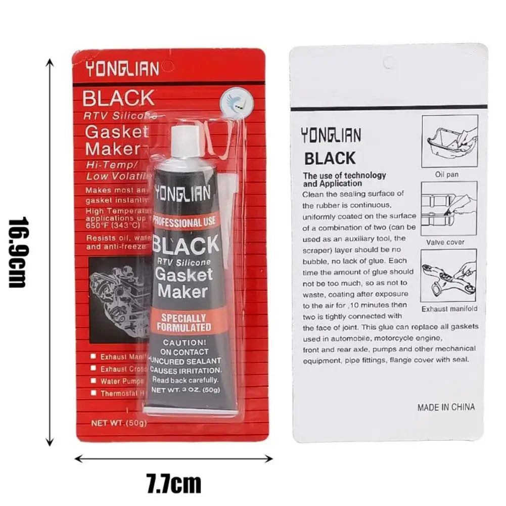 1/2/3Pcs Motor Gasket Sealant Automotive Engine Sealant Adhesive High Temperature Black RTV Silicone Gasket Maker Car Glue