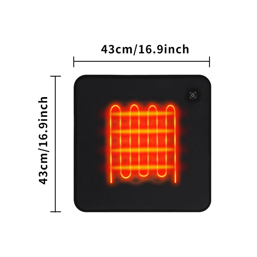 Winter Camping Gear- Sleeping Electric Heating Pads 3 Temp Adjustament Heating Cushion Pad Cold Resistant for Outdoor Sports Mat