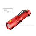 LED Flashlight Pocket Emergency Flashlight Zoomable Torch Aluminium Alloy 3 Lighting Modes Flashlight Waterproof Torch