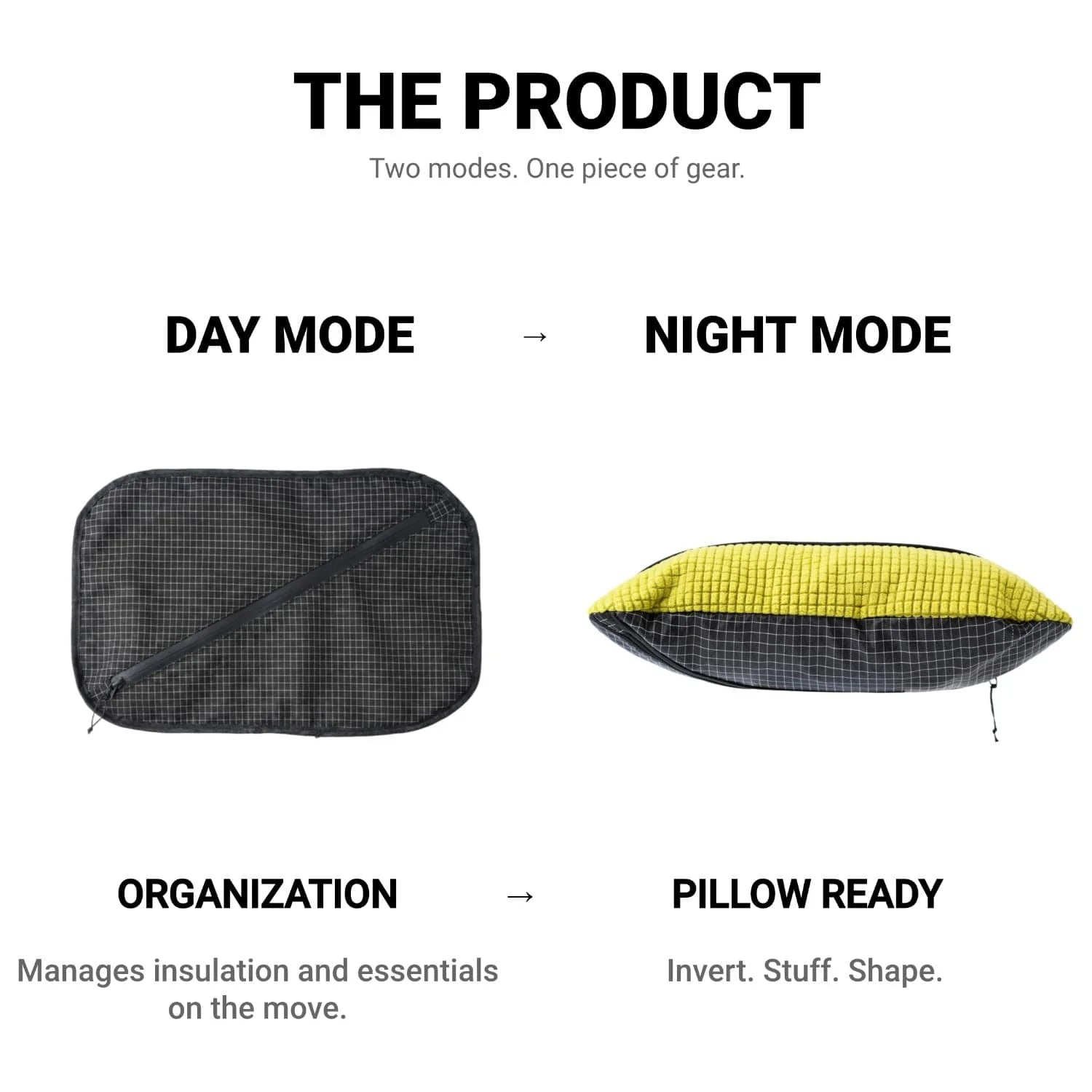[HODR GEAR] Stuff Sack & Pillow 2-in-1 UHMWPE Multifunctional Outdoor Headrest 53g Ultralight Hikers Camping