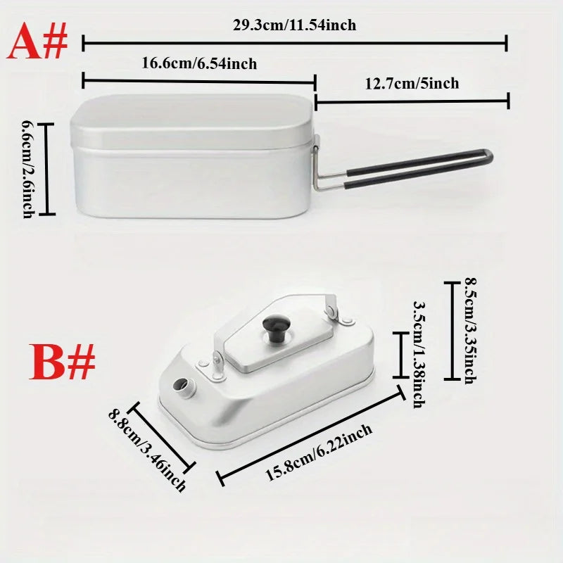 1pcs Camping Gear Sets Mountaineering Travel Gear Large Capacity Aluminum Home Outdoor Portable Storage Box Desktop Decorations