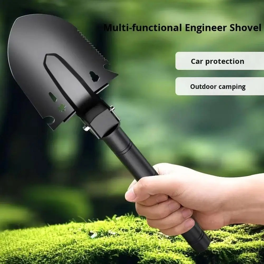 Multi-functional Foldable Camping Shovel Telescopic Survival Gear for Hiking Gardening Camping Survival Tool