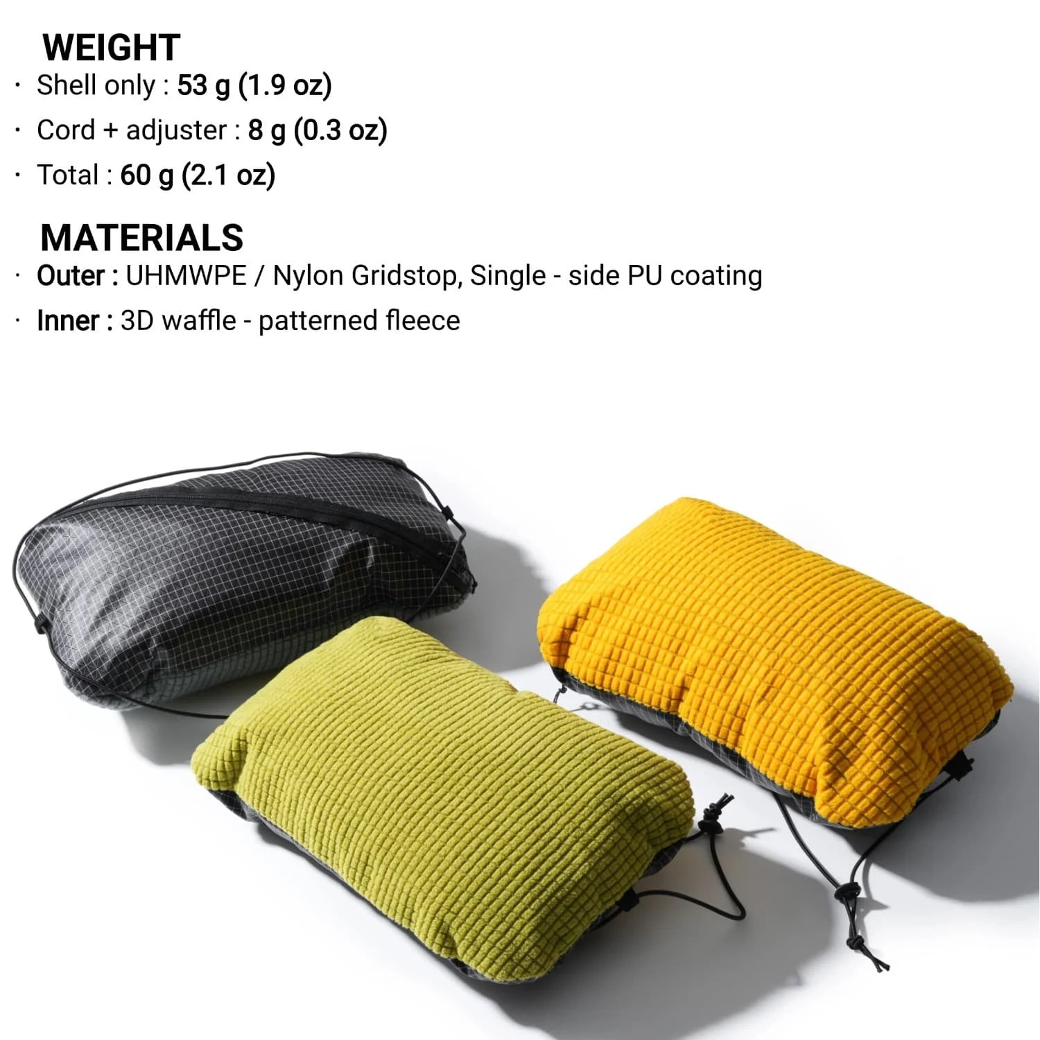 [HODR GEAR] Stuff Sack & Pillow 2-in-1 UHMWPE Multifunctional Outdoor Headrest 53g Ultralight Hikers Camping