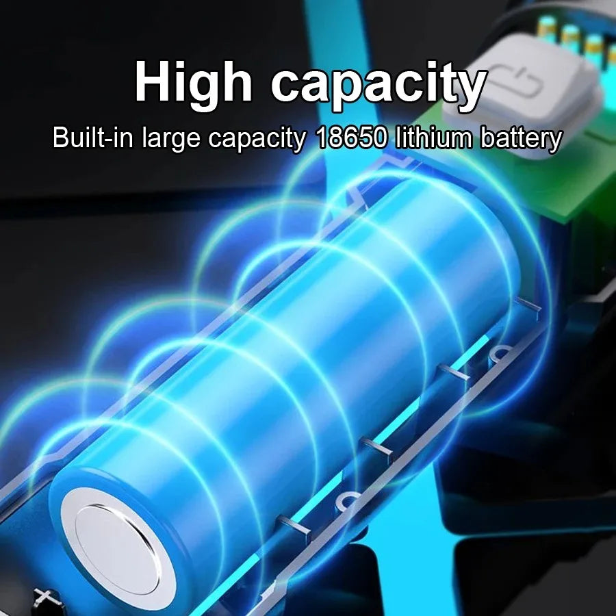 2000000LM Ultra-High Power Flashlight Digital Electronic Display Waterproof Torch Zoom Hand Light Outdoor Camping Lantern ﻿