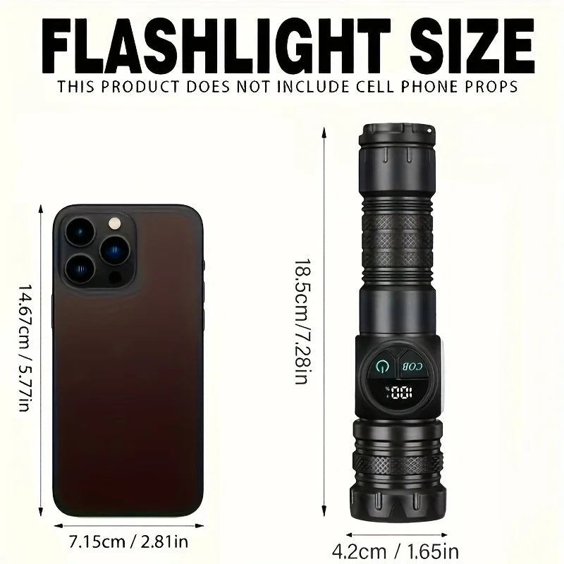 Super Bright LED Flashlight USB Rechargeable Flash light Long Range Tactical Torch Outdoor Waterproof Camping Fishing Lantern