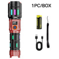 Strong light flashlight, white laser, ultra bright charging, outdoor patrol, long-range shooting, multifunctional, ultra long en