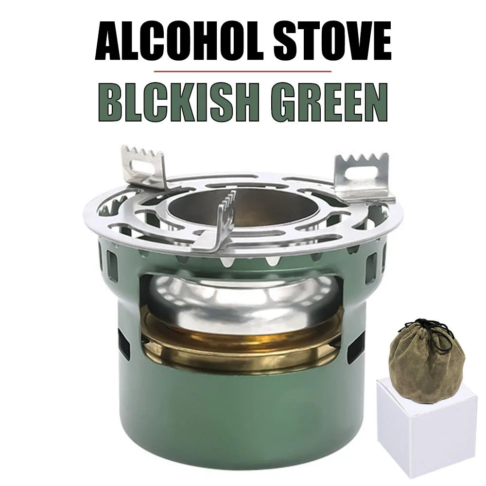 Camping Gear and Accessories Alcohol Stove Outdoor Furnace Portable Mini Barbecue Assesories Camp Cooking Supplies Hiking Sports