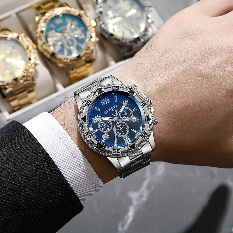 Mens Watches Luxury Brand Watches For Mens Fashion High Quality Luxury Simple WristWatch Business Full Steel Sports Male Clock