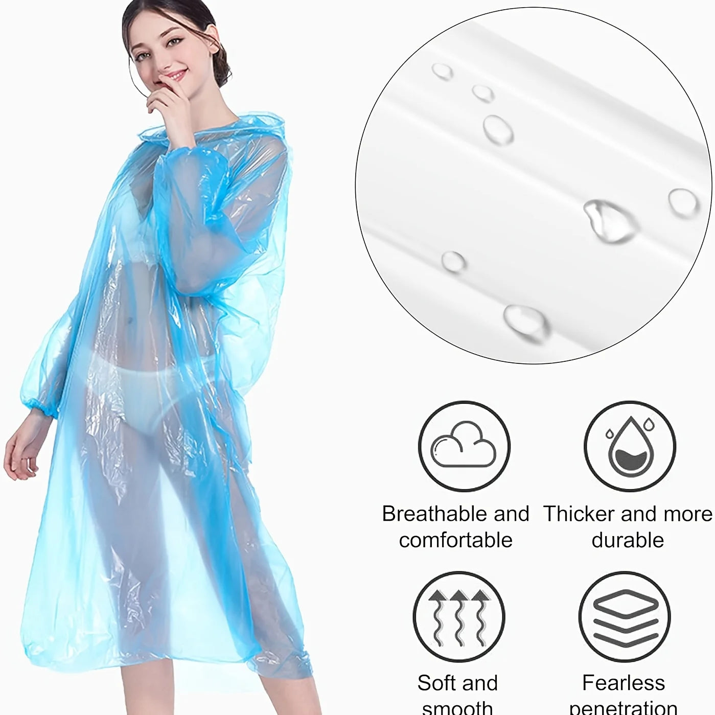 5/10pcs Portable Emergency Raincoats for Hiking, Travel, Camping, and Cycling, Outdoor Emergency Gear, Compact Durable Rainwea