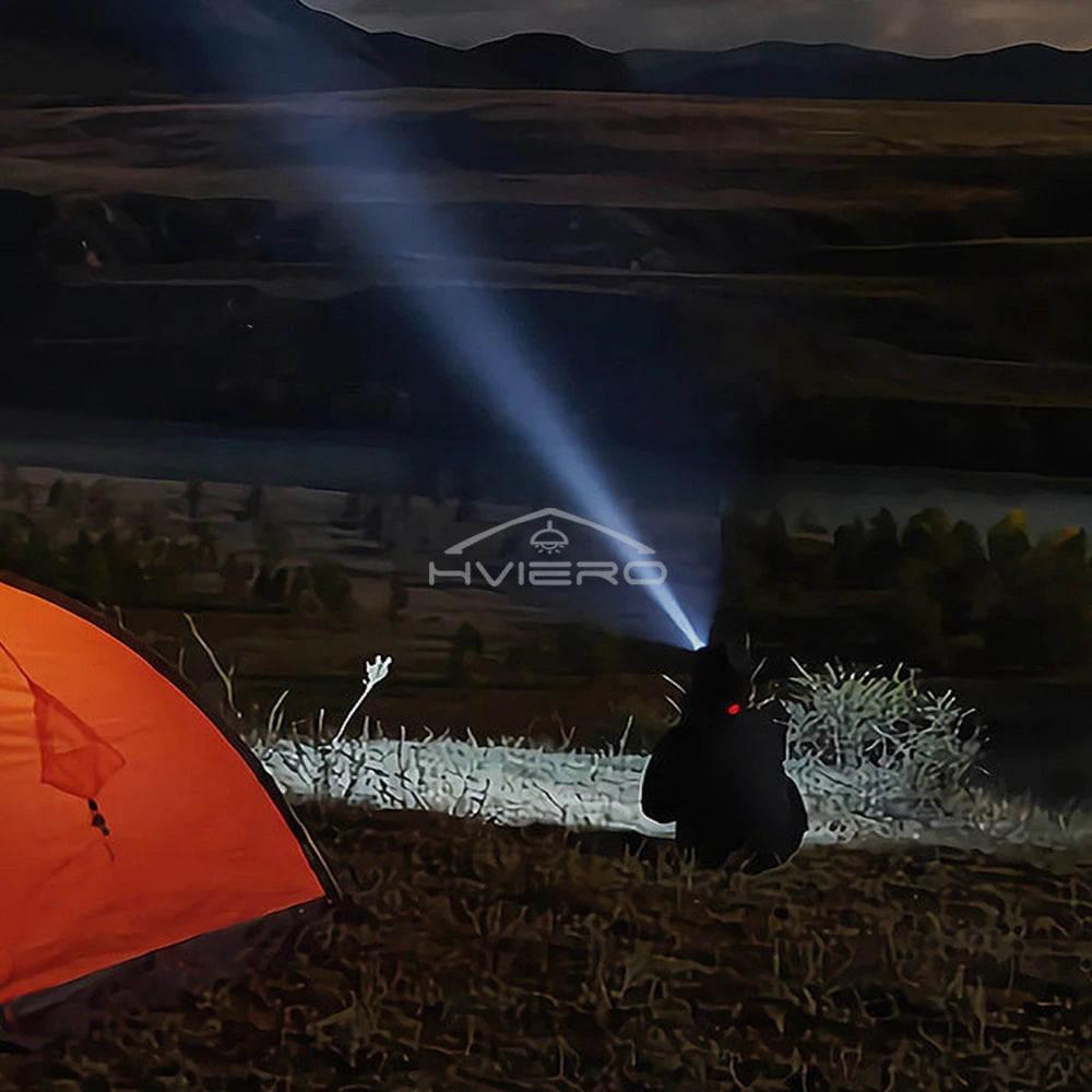 Strong Light Flashlight Multi Functional Outdoor Work Lamp COB USB Rechargeable Emergency Window Breaking Escape Safety Hammer