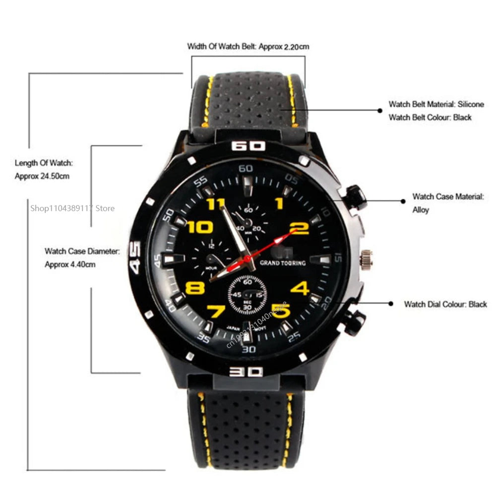 Luxury Brand Watch Fashion Quartz Watch Men Sports Wrist Watch Wristwatches Clock Hour Male 2025 Relogio Masculino