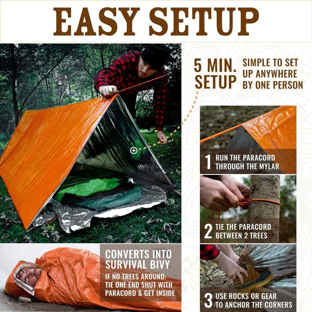 2 Person Emergency Tent Casa De Waterproof Camping Travel Pergola Family Campaign House Tourist Tents Cool Gear Equipment Coat