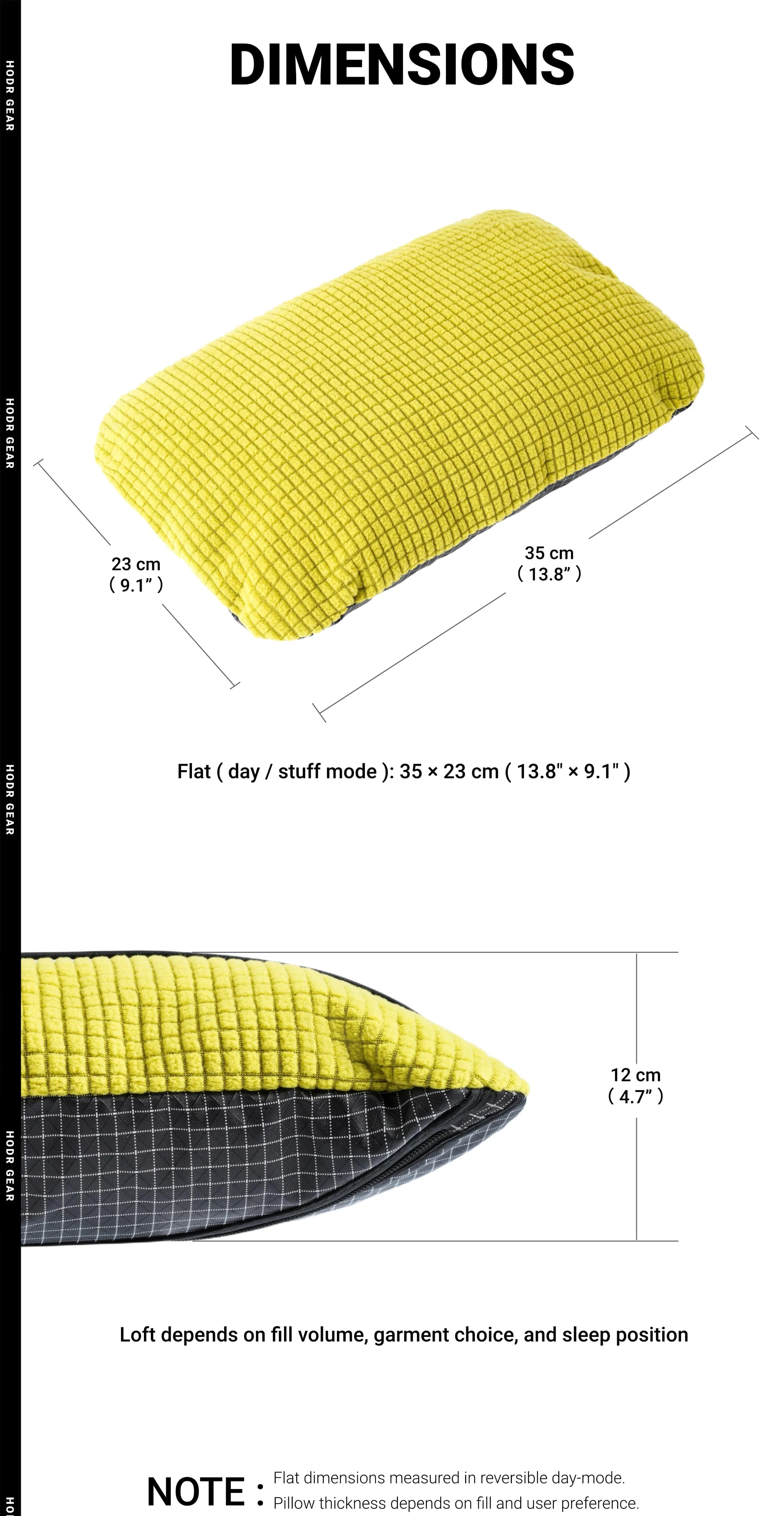 [HODR GEAR] Stuff Sack & Pillow 2-in-1 UHMWPE Multifunctional Outdoor Headrest 53g Ultralight Hikers Camping