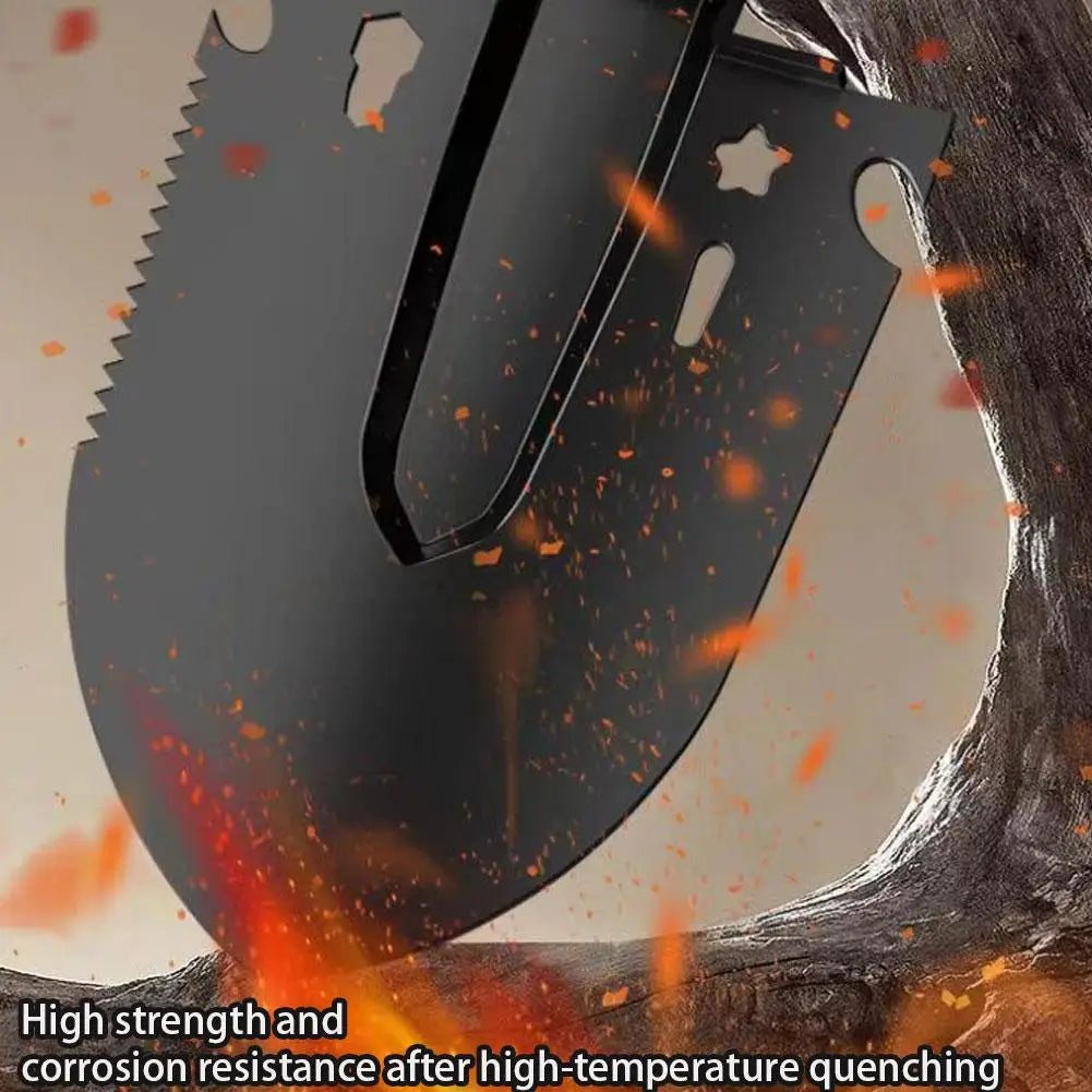 Multi-functional Foldable Camping Shovel Telescopic Survival Gear for Hiking Gardening Camping Survival Tool