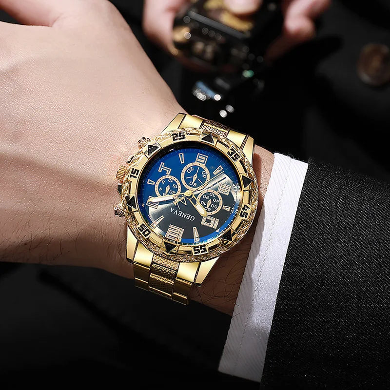 Mens Watches Luxury Brand Watches For Mens Fashion High Quality Luxury Simple WristWatch Business Full Steel Sports Male Clock