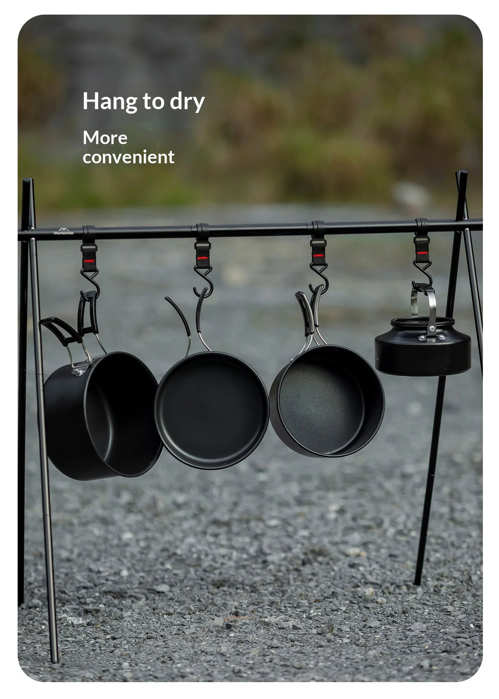 All-in-one camping cooking kit | Portable cookware suitable for backpacking trips, perfect for family camping trips.