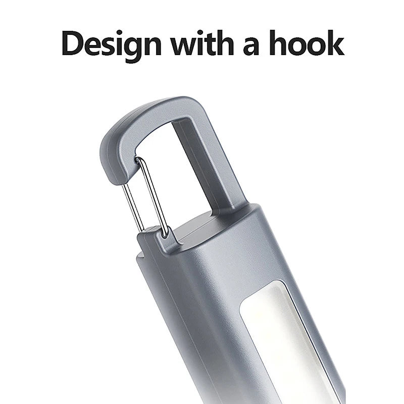Camping Must-Have - Rechargeable LED Flashlight with Lantern Mode, Super Bright XPE, Built-in Hook for Hands-Free Use Anywhere